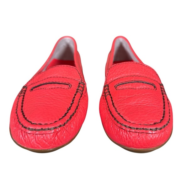 KATE SPADE Pebbled Leather Moccasin Loafers in melon - Picture 6 of 10